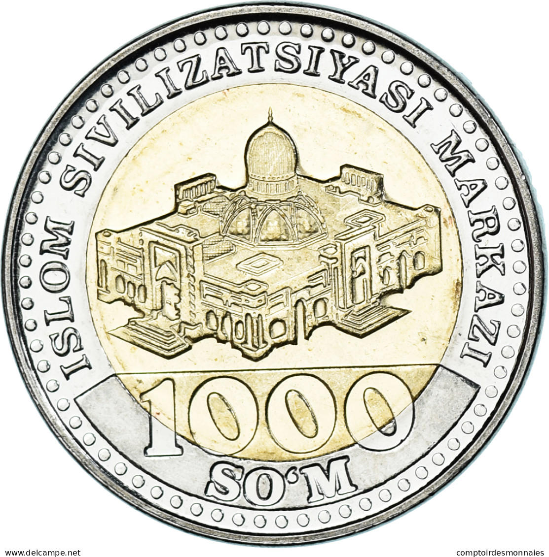 Monnaie, Ouzbékistan, 1000 Soʻm, 2022, Armoiries Nationales, SPL - Uzbekistan