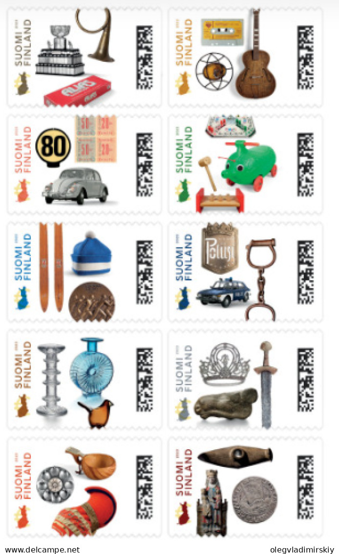 Finland Finnland Finlande 2023 Museums Association 100 Years Block Of 10 Stamps Mint - Blokken & Velletjes