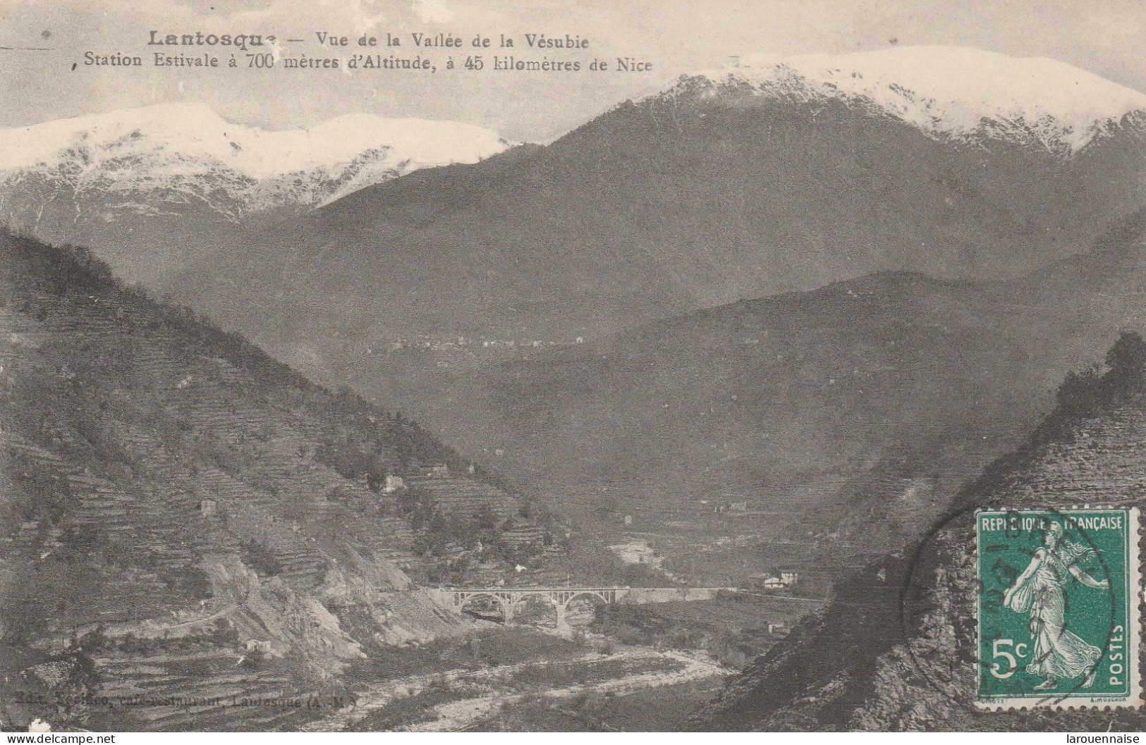 06 - LANTOSQUE - Vue Sur La Vallée De La Vésube - Station Estivale - Lantosque