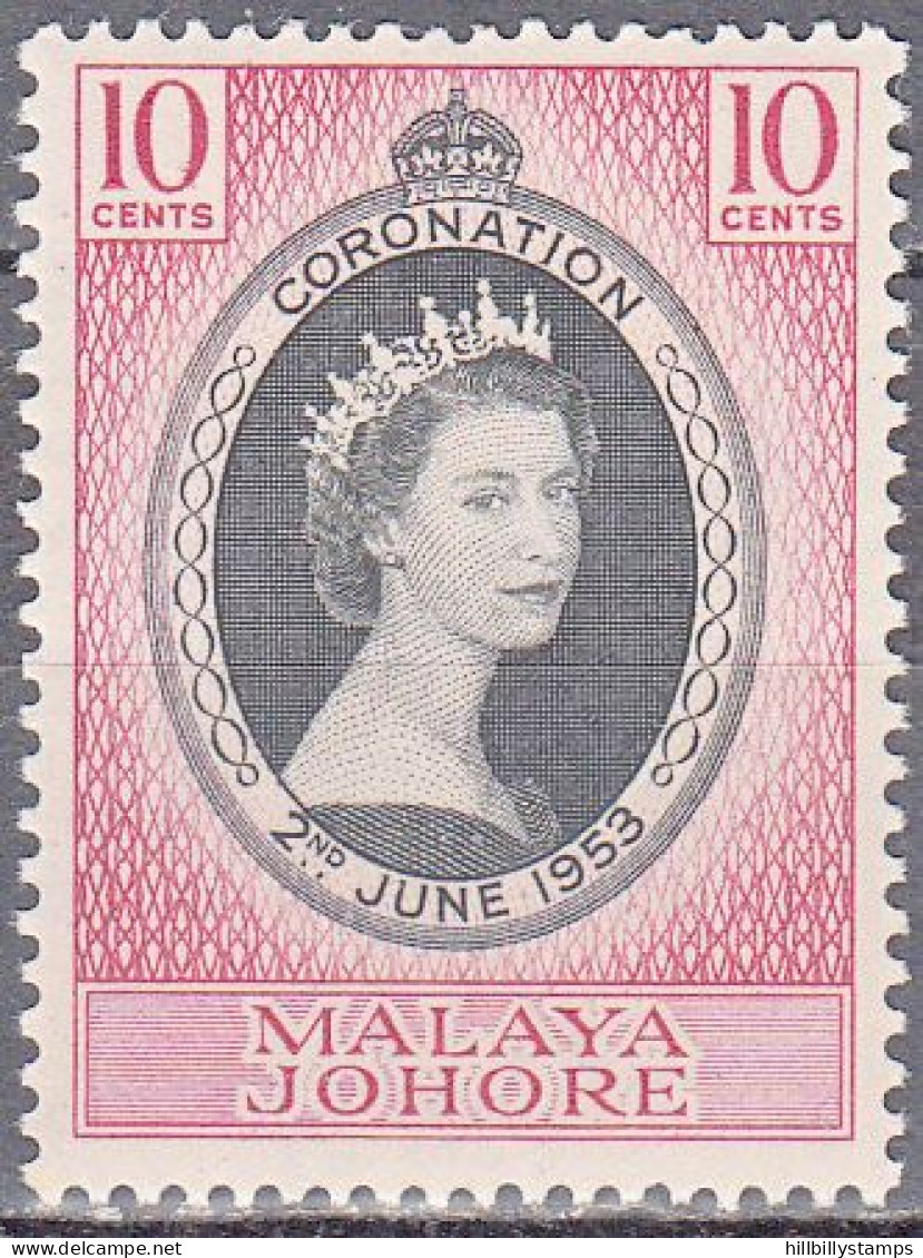 MALAYA--JOHORE   SCOTT NO 114  MINT HINGED  YEAR 1953 - Johore