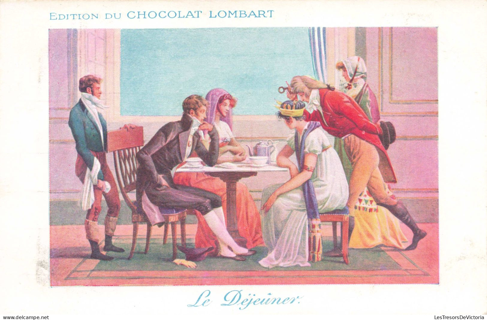 ARTS - Peintures Et Tableaux - Le Déjeuner - Edition Du Chocolat Lombart - Carte Postale Ancienne - Pittura & Quadri