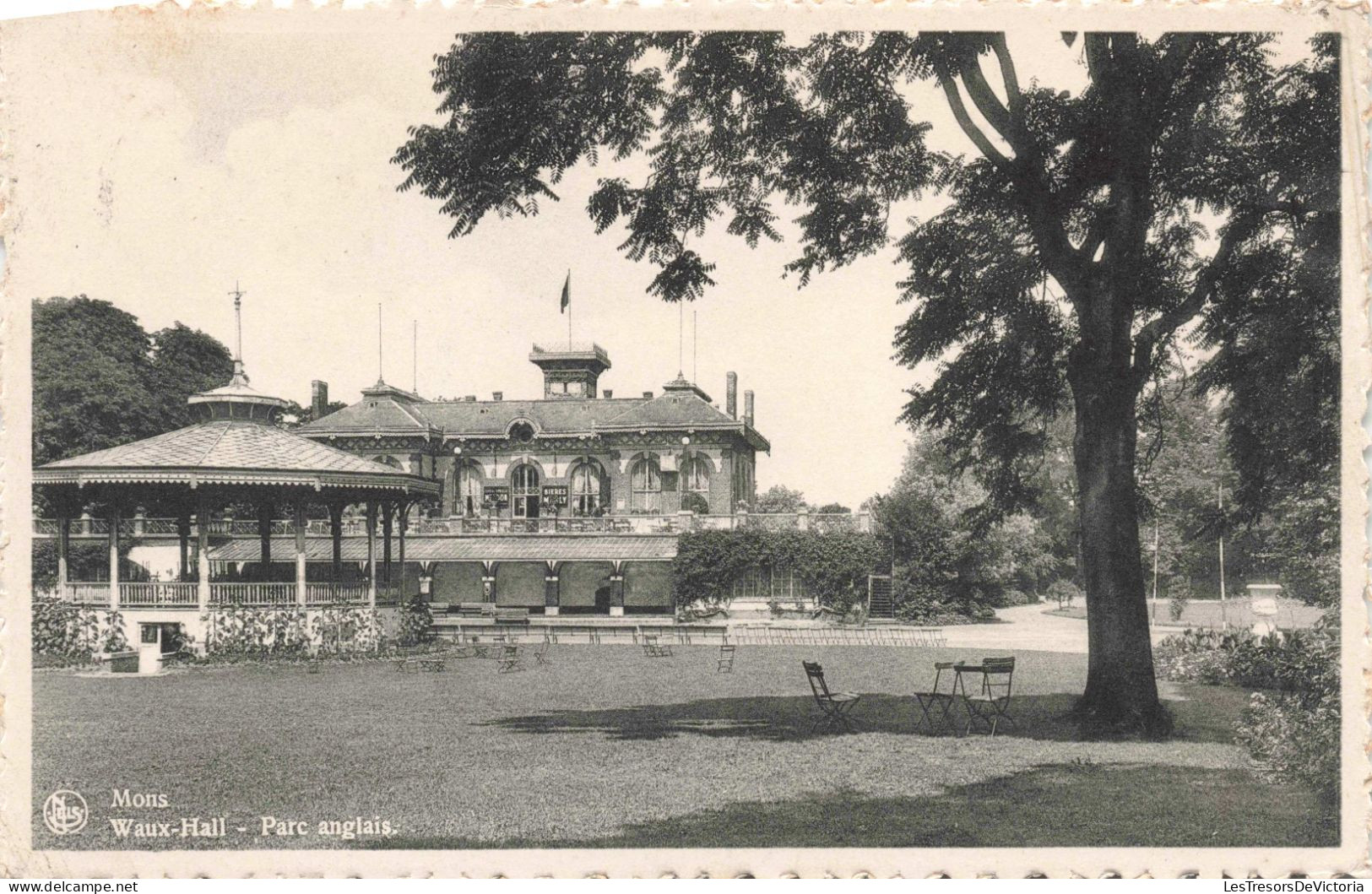 BELGIQUE - Mons - Waux Hall - Parc Anglais - Carte Postale  Ancienne - Mons