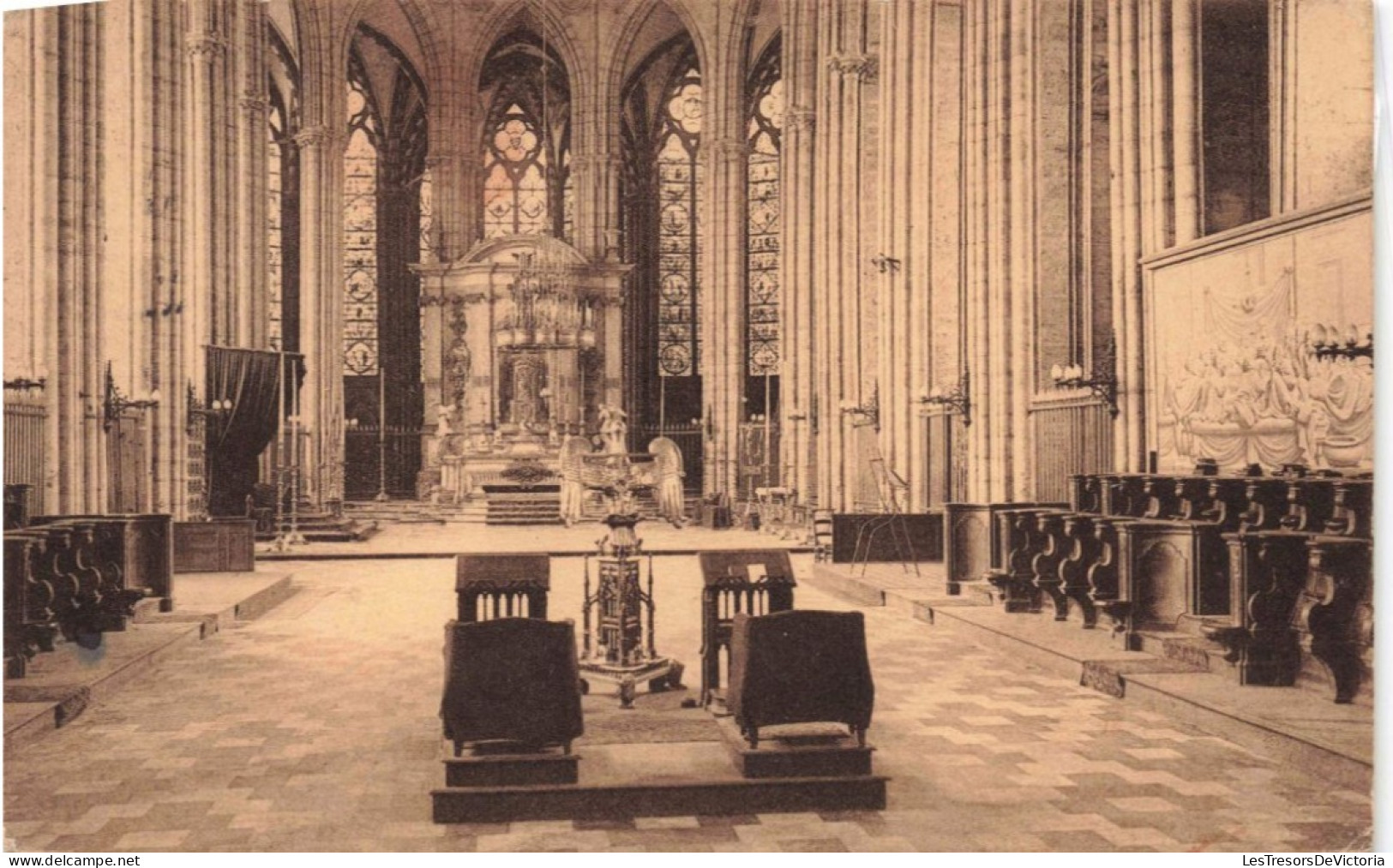 BELGIQUE - Tournai - La Cathédrale - Le Choeur  - Carte Postale  Ancienne - Tournai