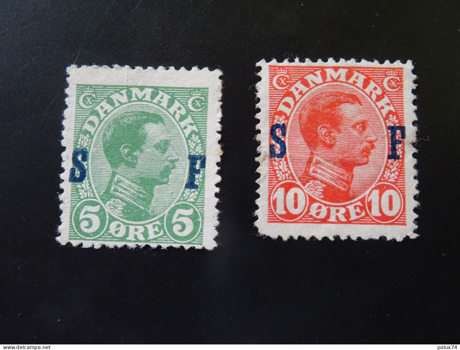 DANEMARK  SERVICE  1917 - Oficiales