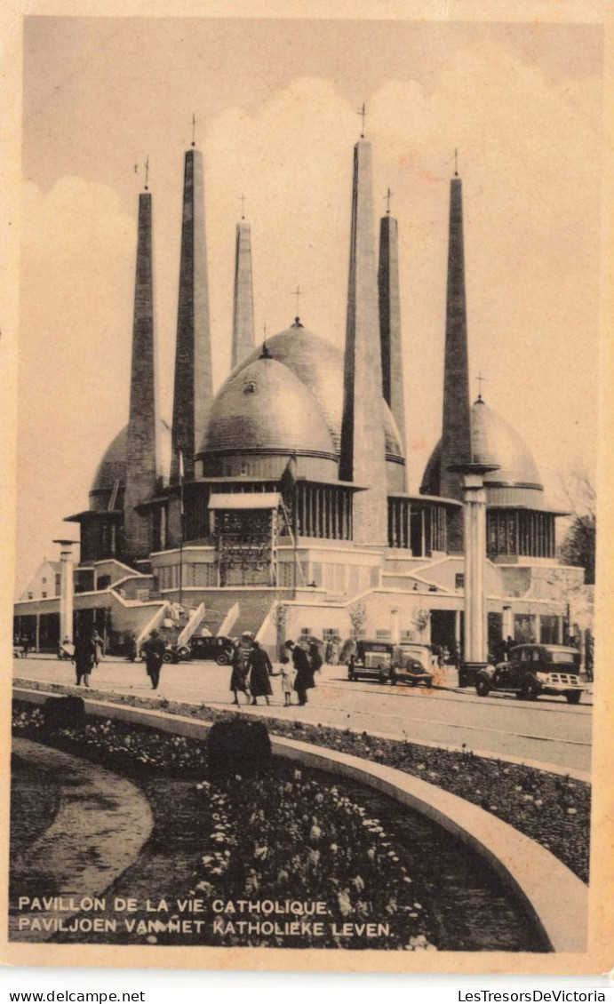 BELGIQUE - Bruxelles - Exposition Universelle 1935 - Pavillon De La Vie Catholique - Carte Postale  Ancienne - Universal Exhibitions