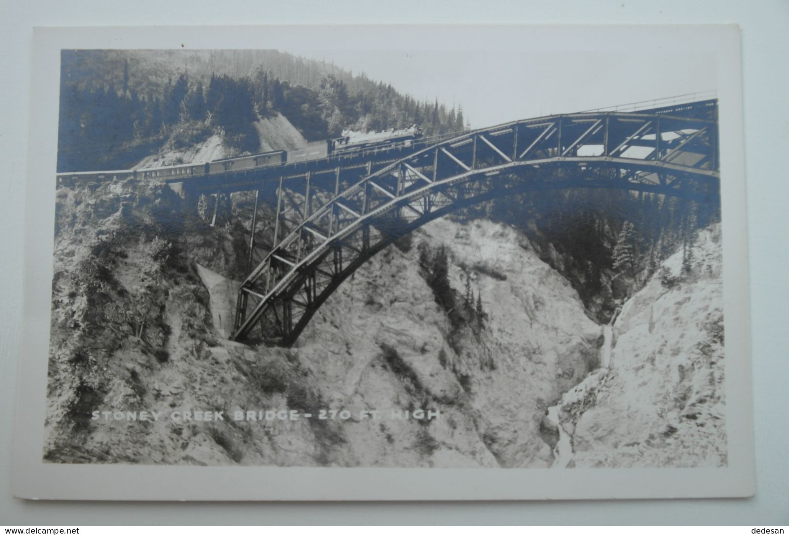 Cpsm Carte Photo Stoney Creek Bridge 270 Ft High - NOU24 - Other & Unclassified