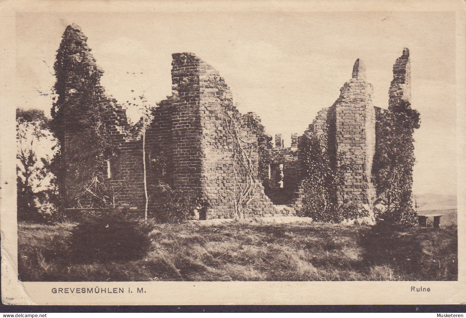 Deutsches Reich PPC Grevesmühlen I. M. Ruine Verlag Fr. Pelle, Grevesmühlen GREVESMÜHLEN (MECKLB.) 1917 Germania - Grevesmuehlen