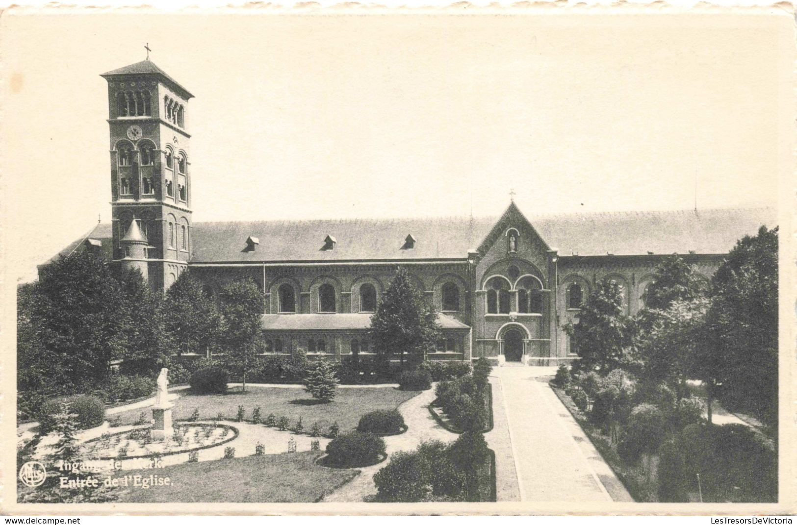 BELGIQUE - Westmalle - Abbaye Cistercienne - Entrée De L'Eglise - Carte Postale  Ancienne - Antwerpen