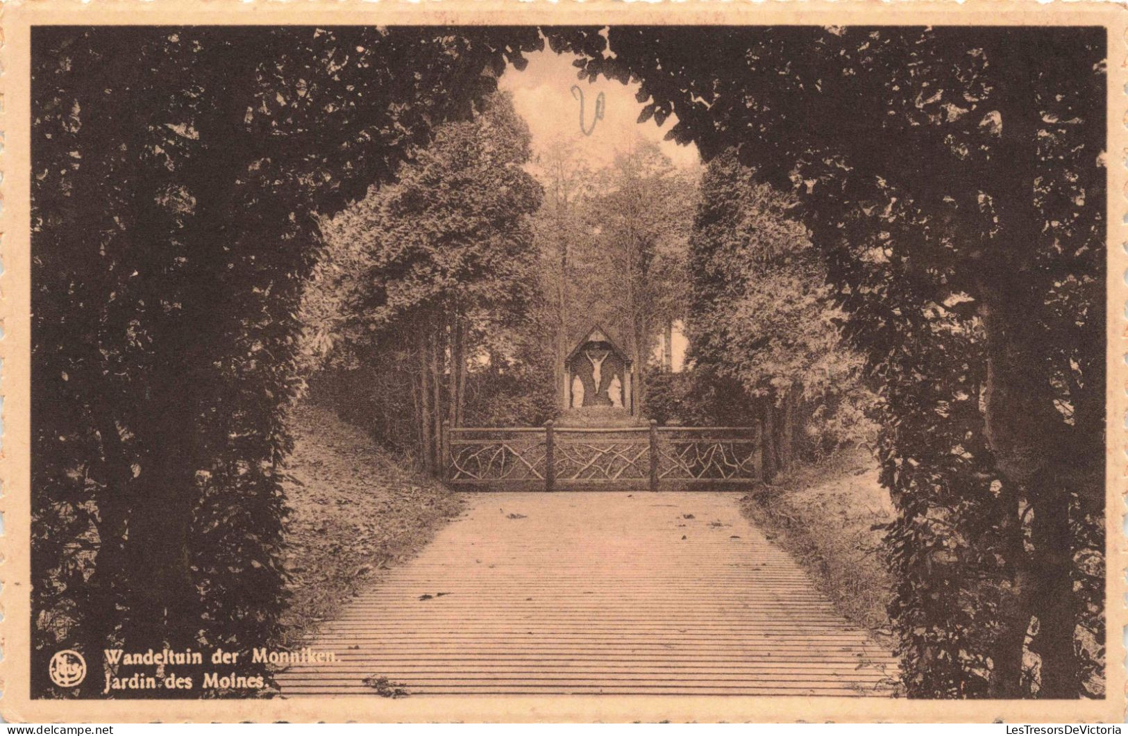 BELGIQUE - Westmalle - Abbaye Cistercienne - Jardin Des Moines - Carte Postale  Ancienne - Antwerpen