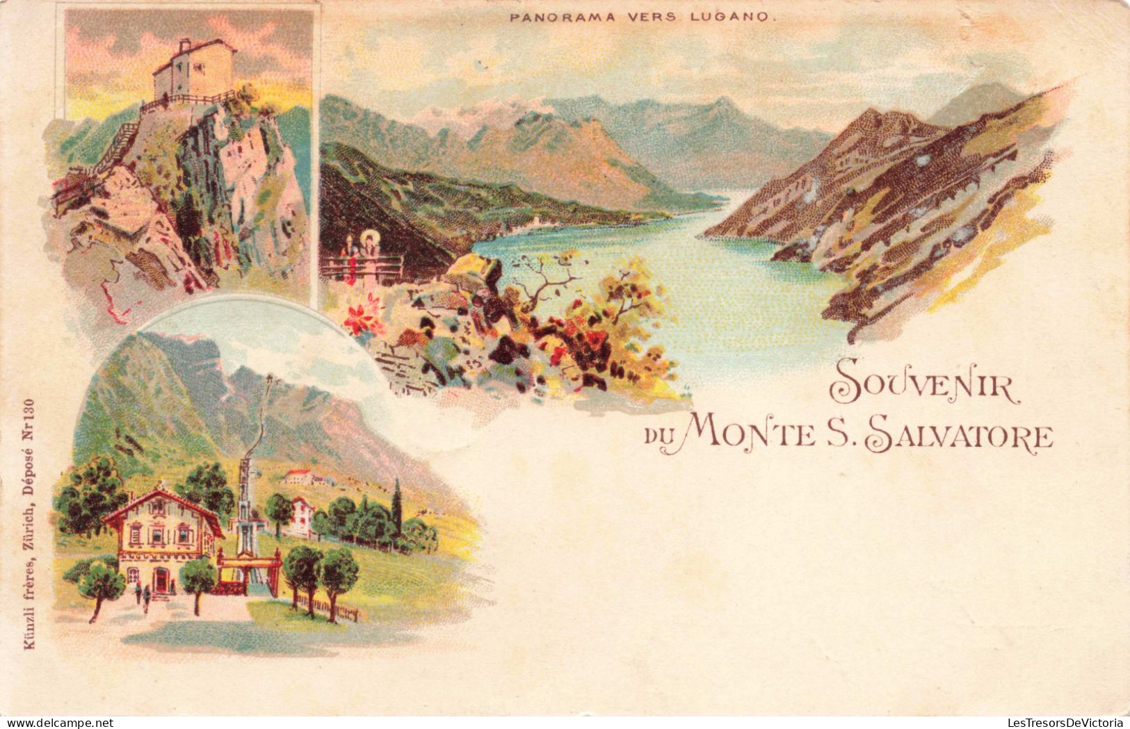 SUISSE - Souvenir Du Monte S.Salvatore - Colorisé - Carte Postale Ancienne - Banffshire