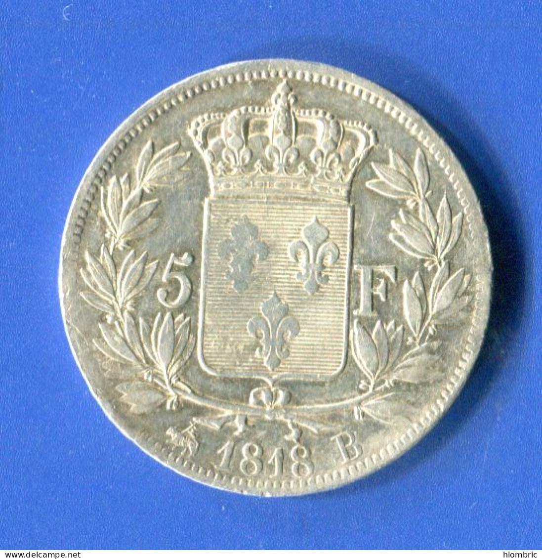 5 Fr  Louis  18 --1818 B - 5 Francs