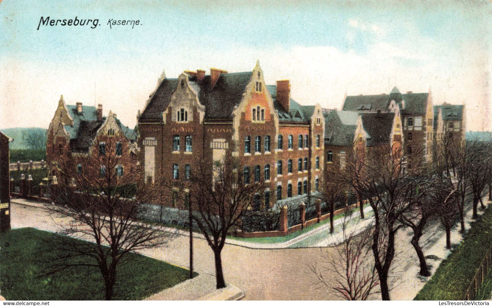 ALLEMAGNE - Saxe Anhalt - Merseburg - Kaserne - Colorisé - Carte Postale Ancienne - Merseburg