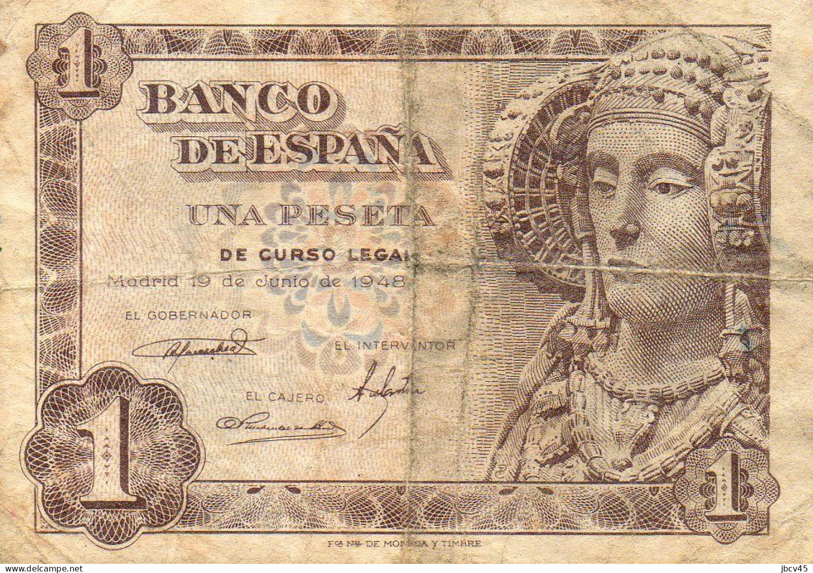 UNA PESETA  1948 - 1-2 Pesetas