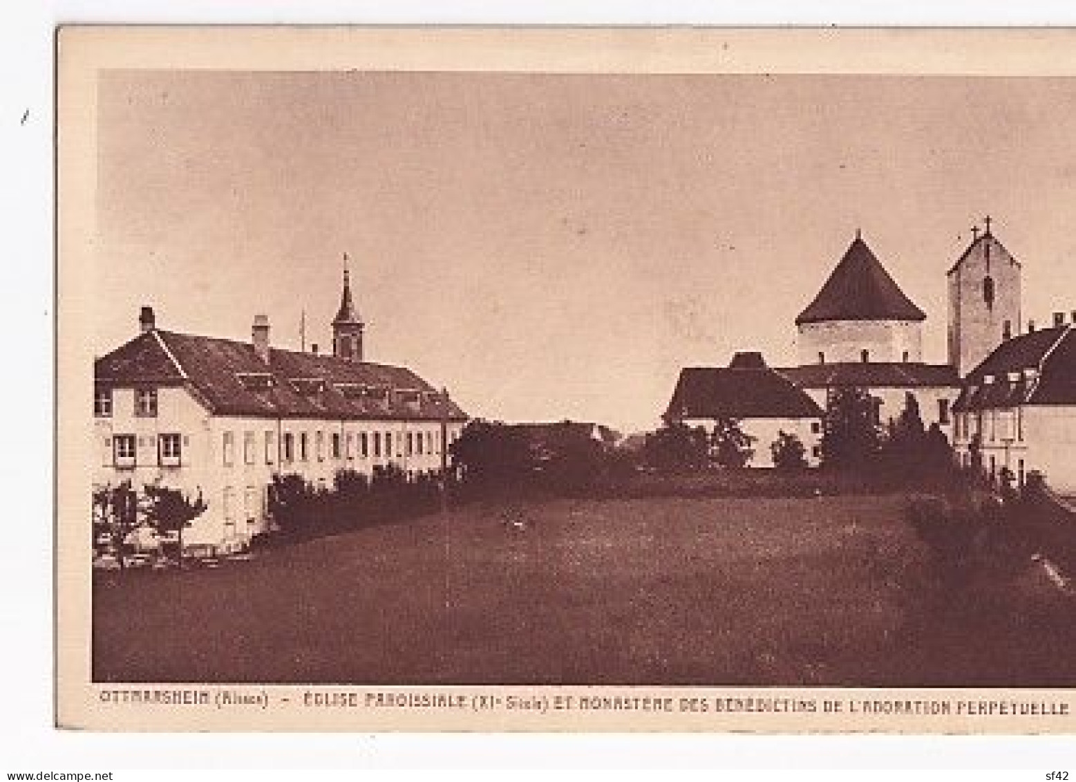 OTTMARSHEIM                     EGLISE PAROISSIALE ET MONASTERE - Ottmarsheim