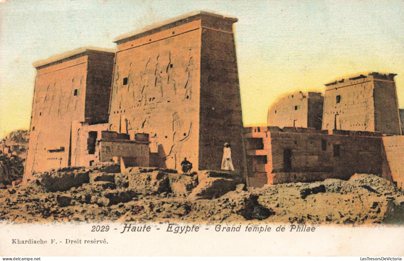 EGYPTE - Grand Temple De Philae - Colorisé - Carte Postale Ancienne - Caïro