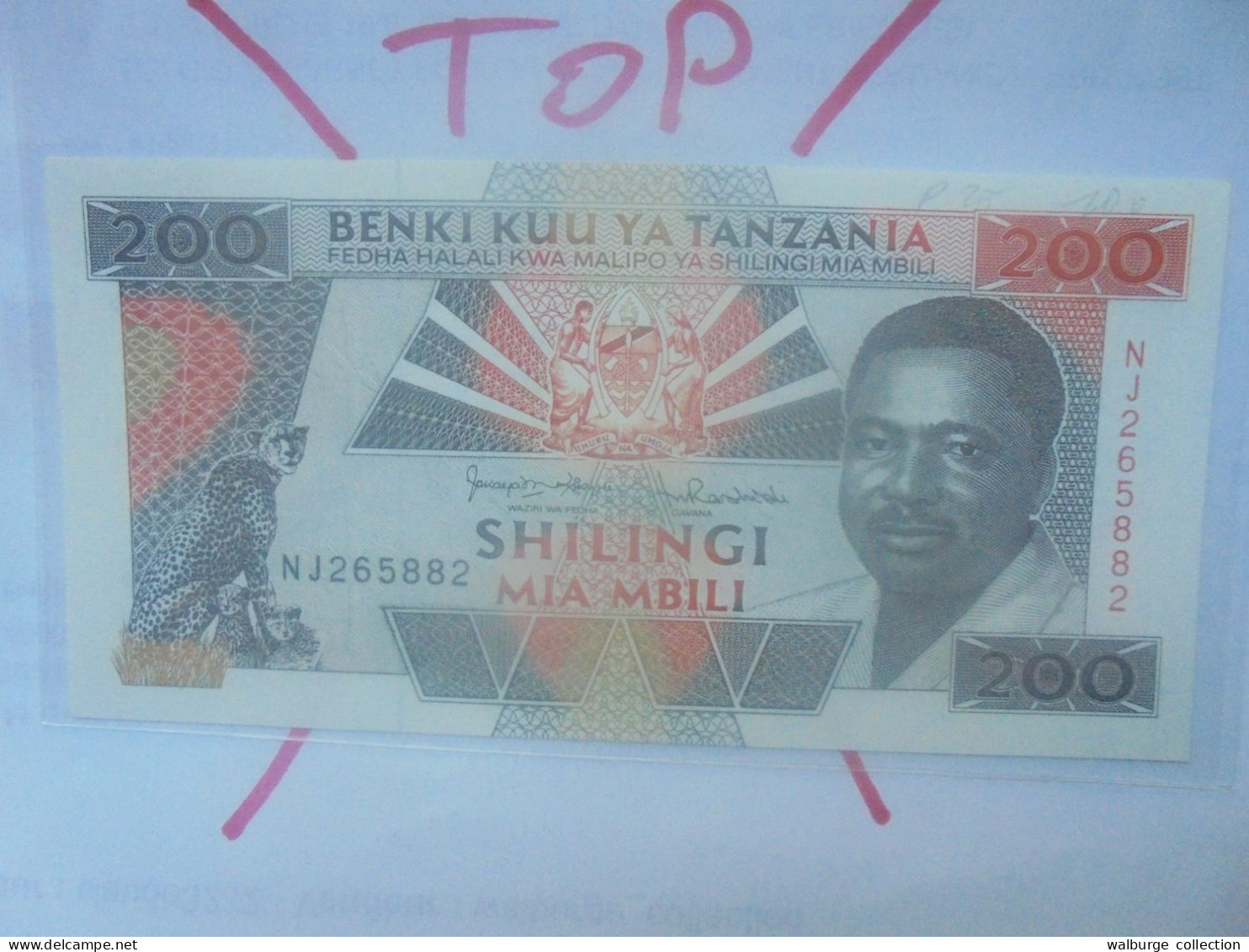 TANZANIE 200 SHILLINGS 1993 Neuf (B.30) - Tanzania