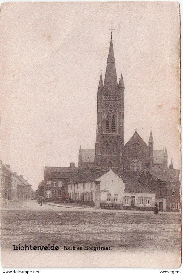 LICHTERVELDE - Kerk En Hoogstraat. - Lichtervelde