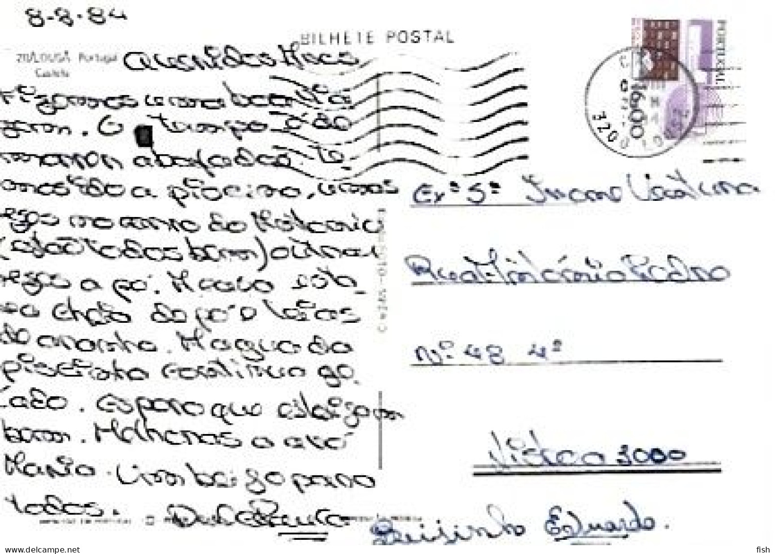 Portugal & Marcofilia, Lousa, Castle, Lisbon 1984 (28) - Lettres & Documents