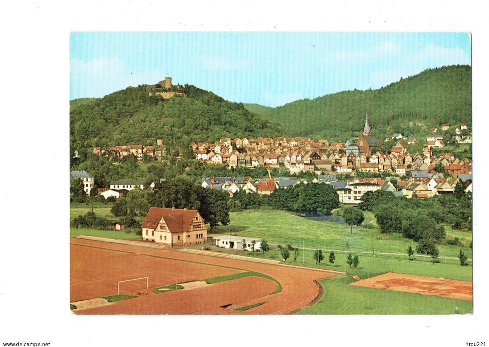 Cpm - Allemagne - Biedenkopf - Vue Générale - Stade Football - Tennis - Tribunes - - Biedenkopf