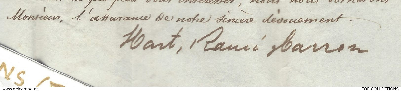 1832  LETTRE Pointe à Pitre  Guadeloupe Hart Rame Barron  Navire « Revanche » => De Bragelongne Bordeaux V.HISTORIQUE - 1800 – 1899