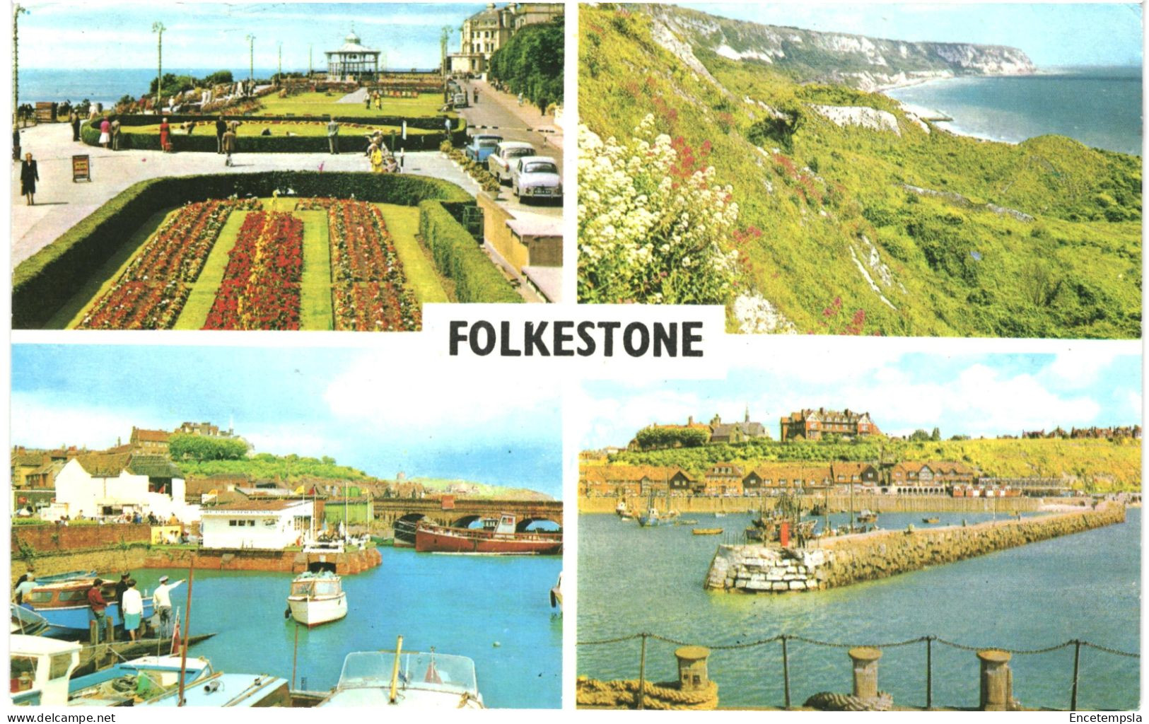 CPSMCarte Postale  Royaume Uni  Folkestone  Multivues  VM71303 - Folkestone