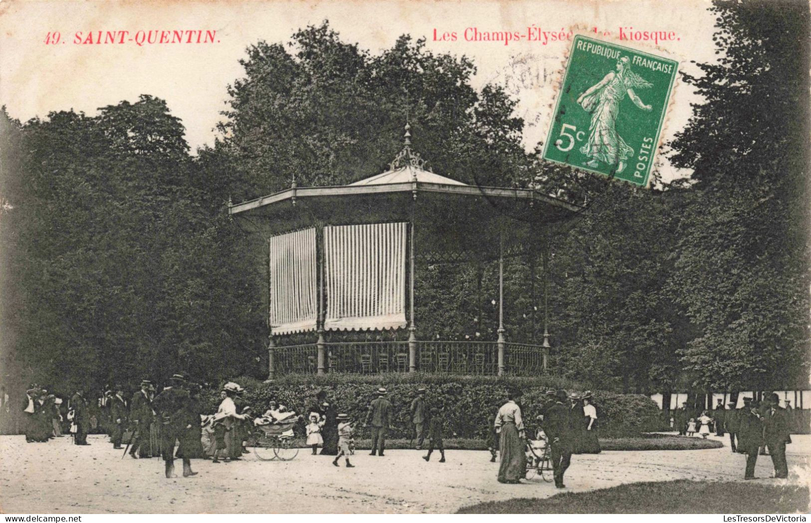 FRANCE - Saint Quentin - Les Champs Élysée De Kyosque - Animé - Carte Postale Ancienne - Saint Quentin