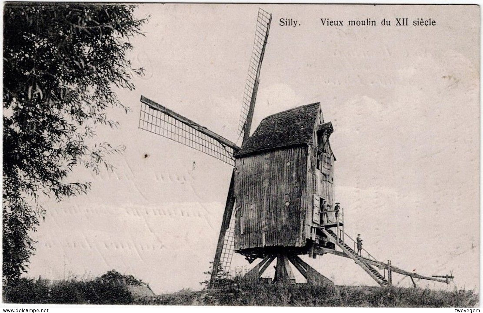 SILLY.  Vieux Moulin Du XII Siècle. ( Feldpost ) - Silly