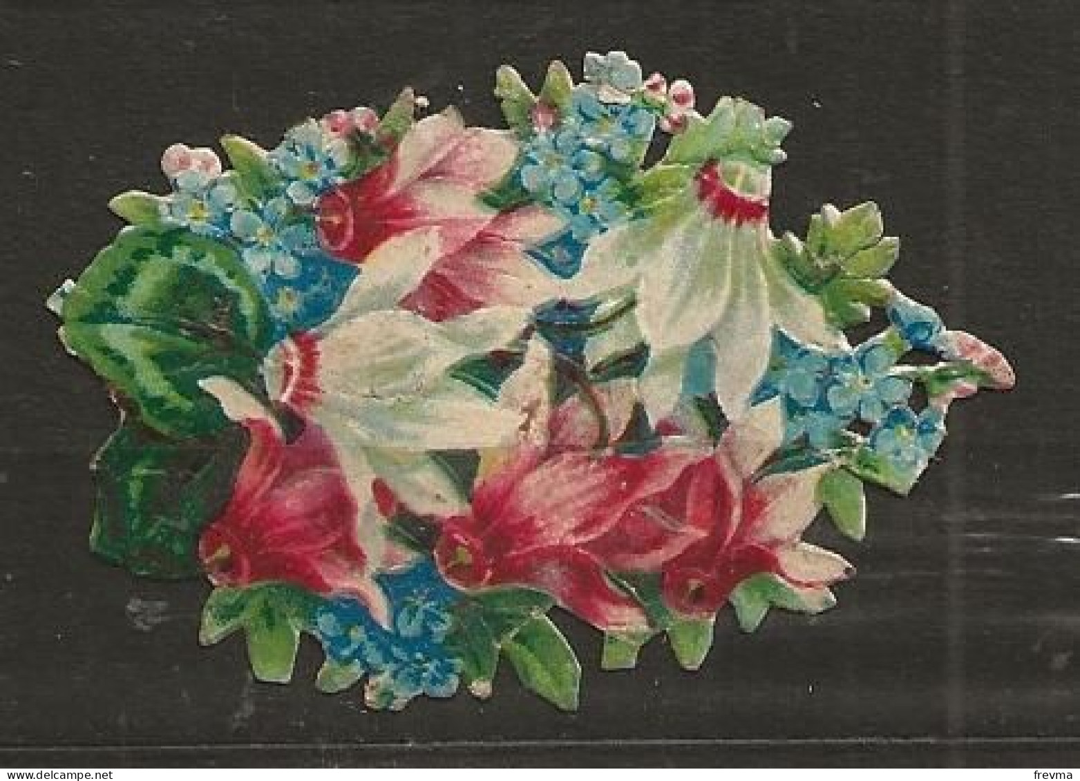 Découpis Gaufrée Fleur Année 1900 - Bloemen