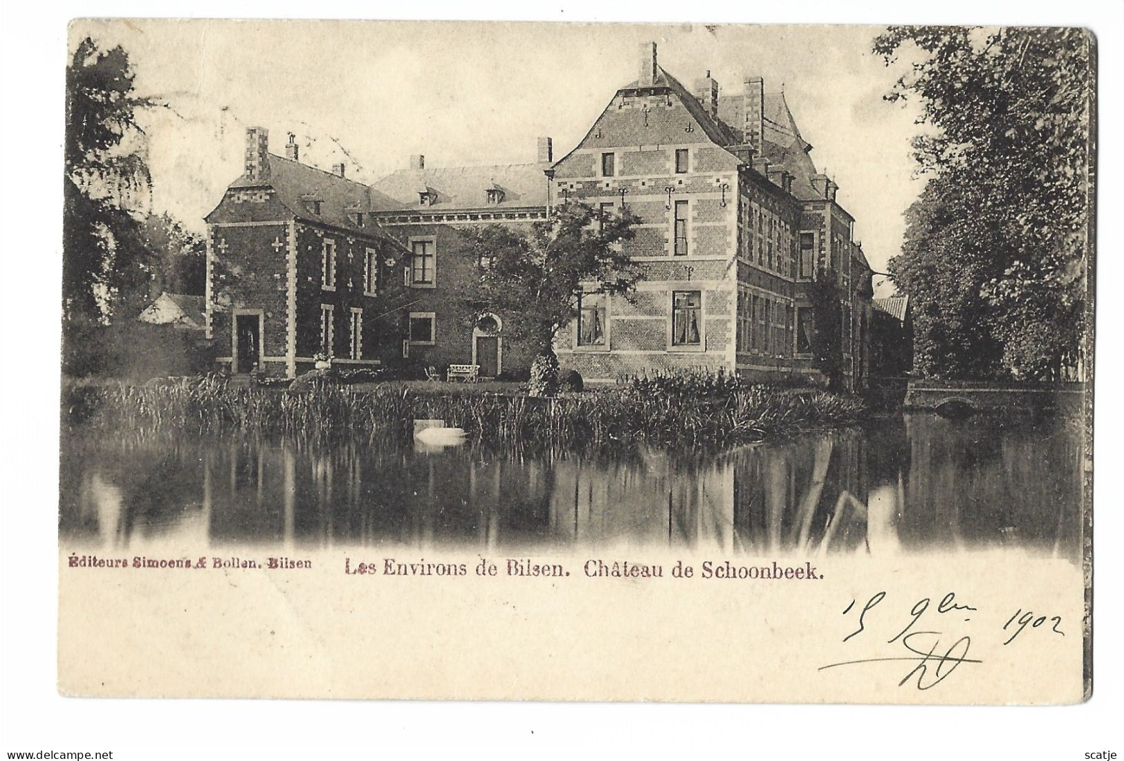 Bilsen.   -   Château De Schoonbeek.   -    1903  Naar   Moll - Bilzen