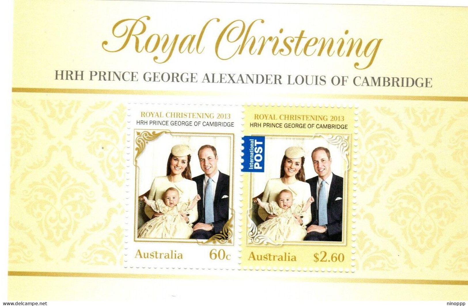 Australia ASC 3159 MS 2014  Royal Baby Christening, Miniature Sheet,mint Never Hinged - Mint Stamps