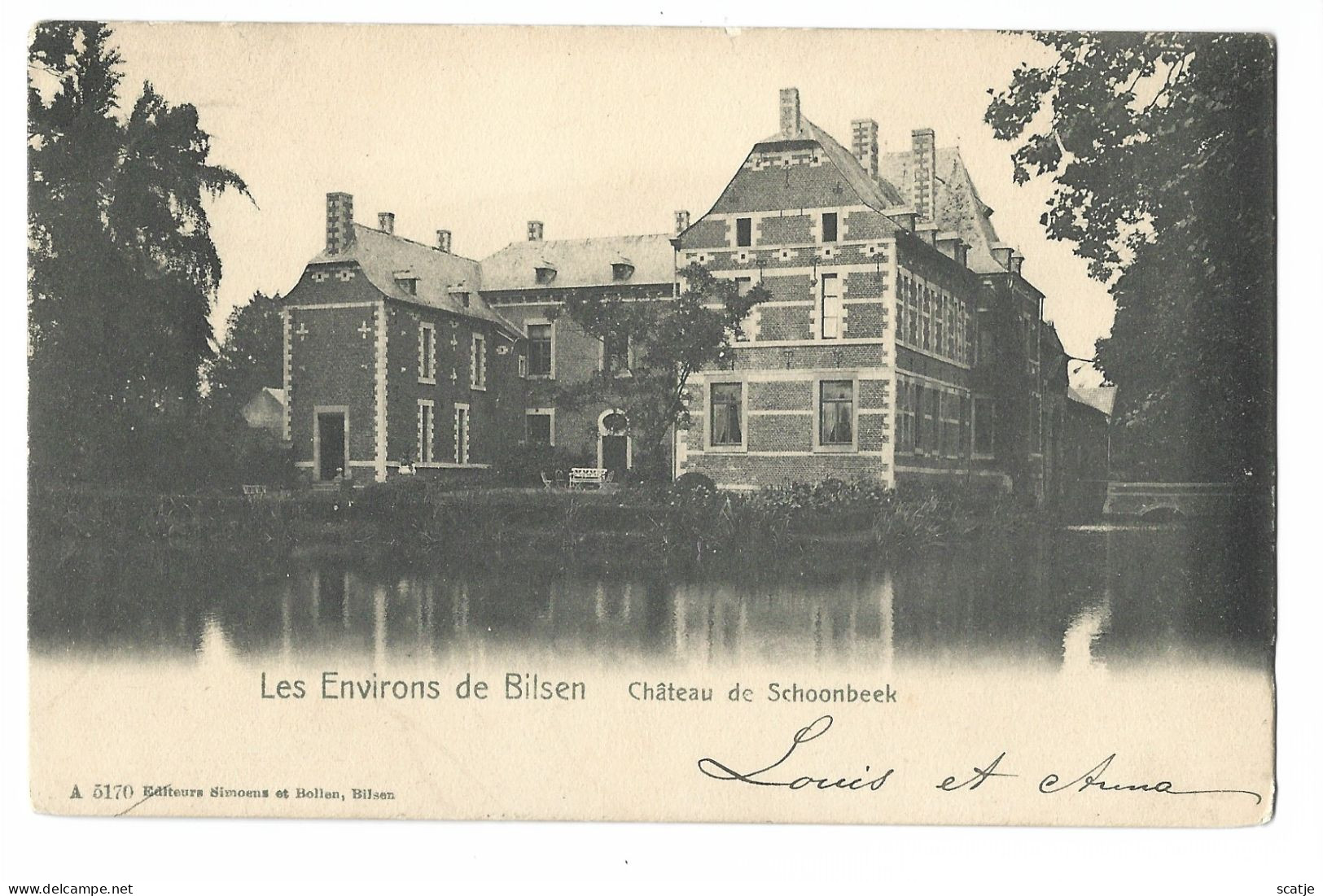 Bilsen.   -   Château De Schoonbeek.   -    1900  Naar   Erps-Querbs - Bilzen
