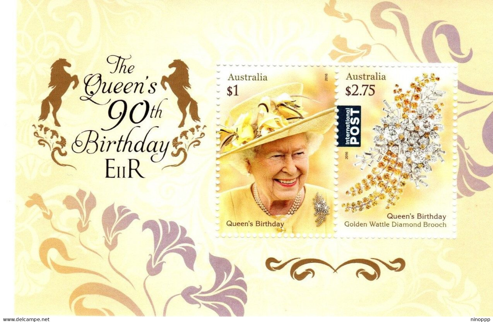 Australia ASC 3393 MS 2016 Queen Elizabeth 90th Birthday Miniature Sheet,mint Never Hinged - Mint Stamps