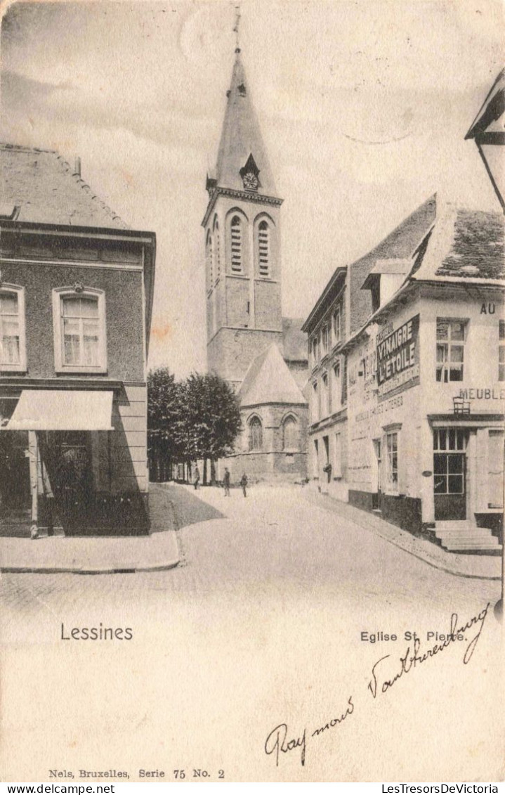 BELGIQUE - Lessines - Église De Saint Pierre - Carte Postale Ancienne - Lessen