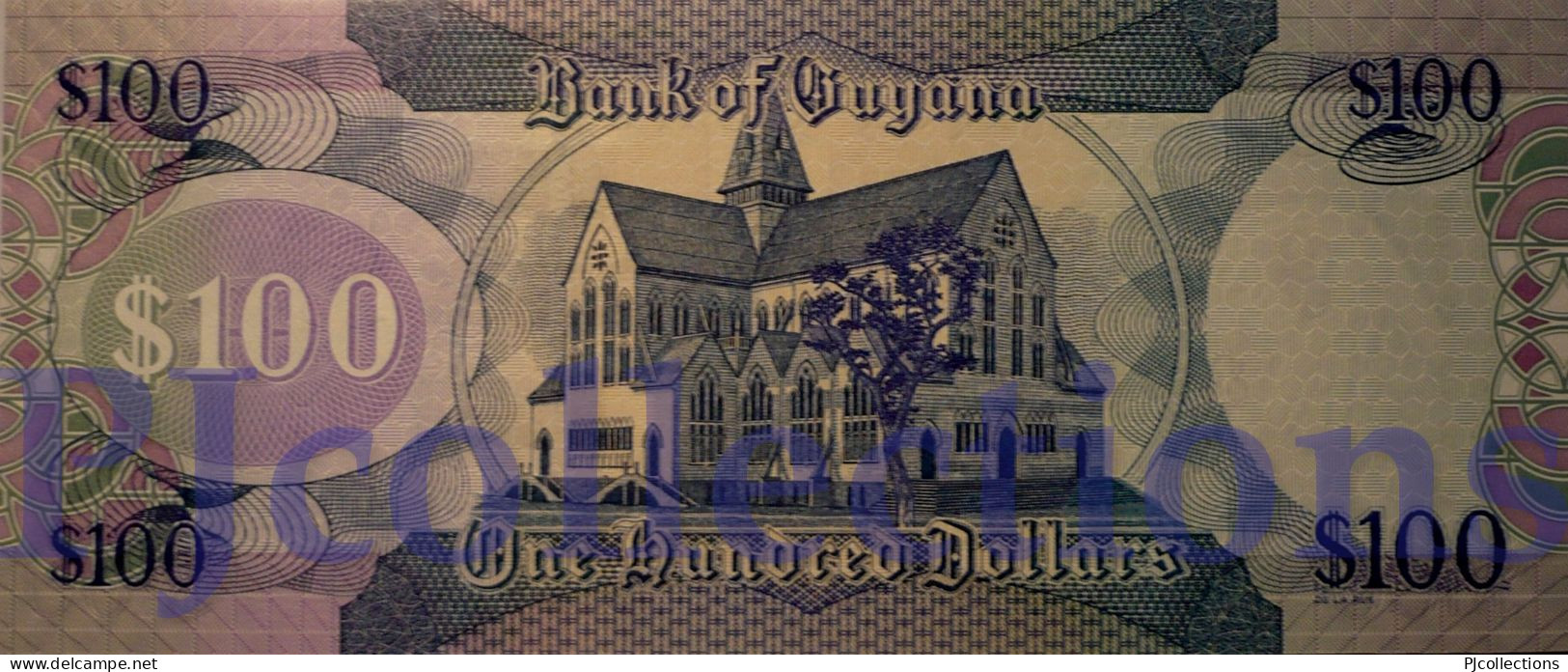 GUYANA 100 DOLLARS 2006 PICK 36a UNC LOW SERIAL NUMBER "002737" - Guyana