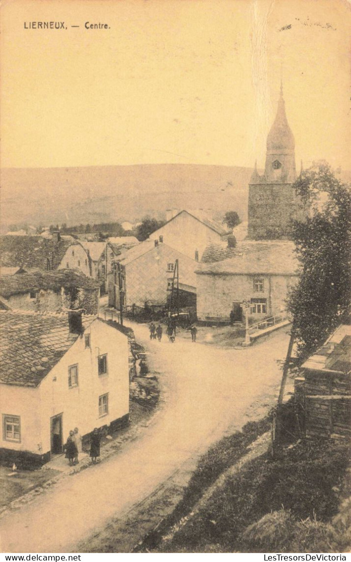 BELGIQUE - Lierneux - Centre - Animé - Carte Postale Ancienne - Lierneux