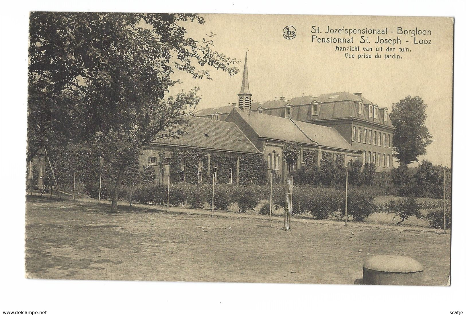 Borgloon  -   Looz    -   St. Jozefpensionaat   -    Aanzicht Van Uit De Tuin. - Borgloon