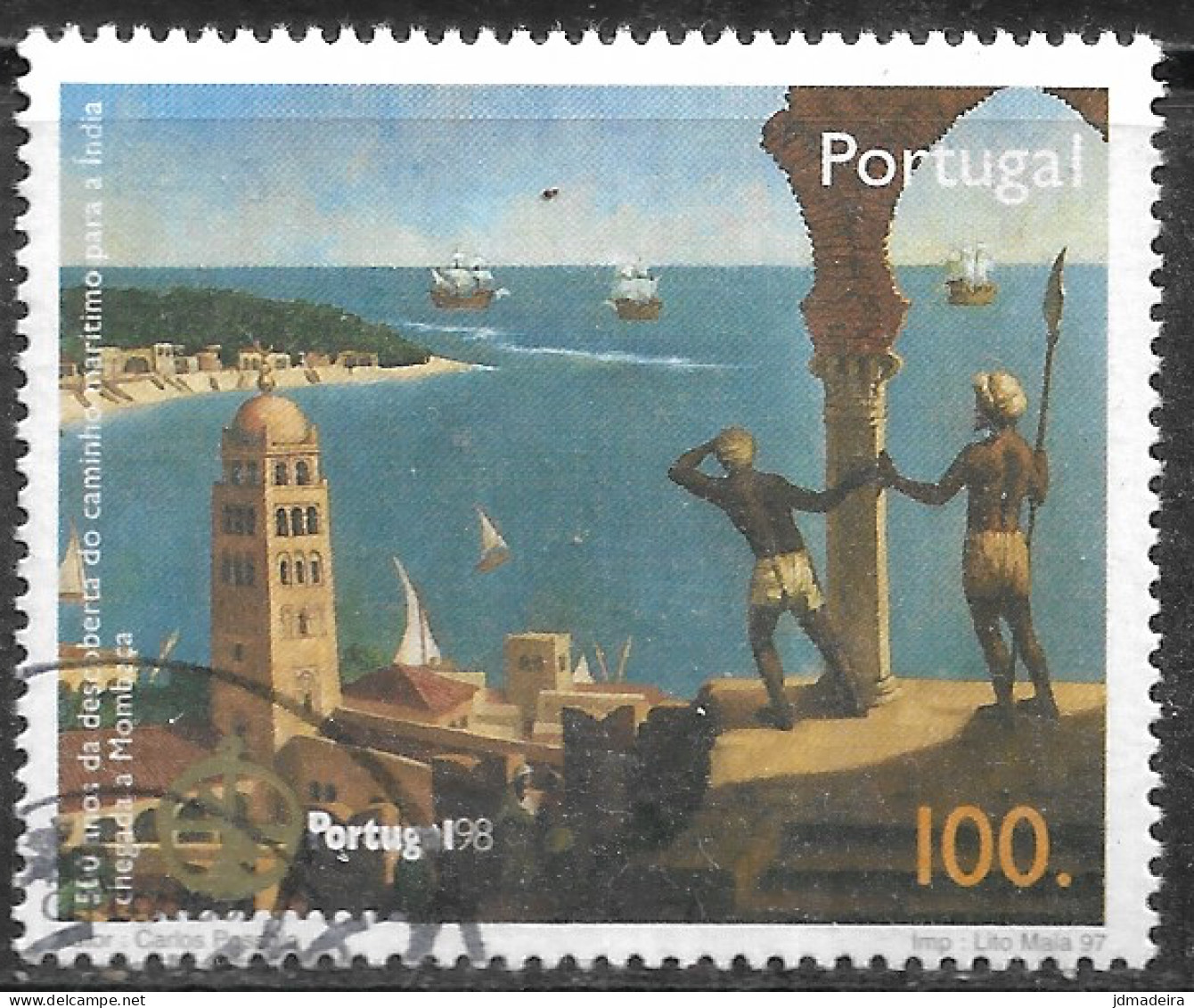 Portugal – 1997 Sea Way To India 100. Used Stamp - Oblitérés