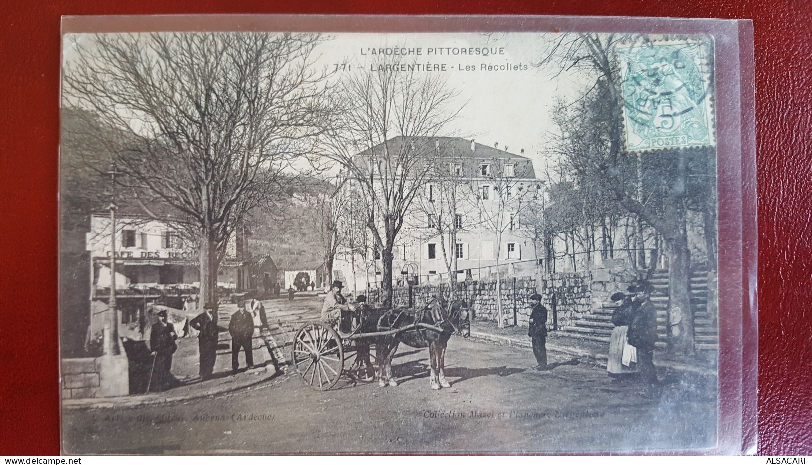 Largentière ,les Récollets , Attelage D'âne - Largentiere