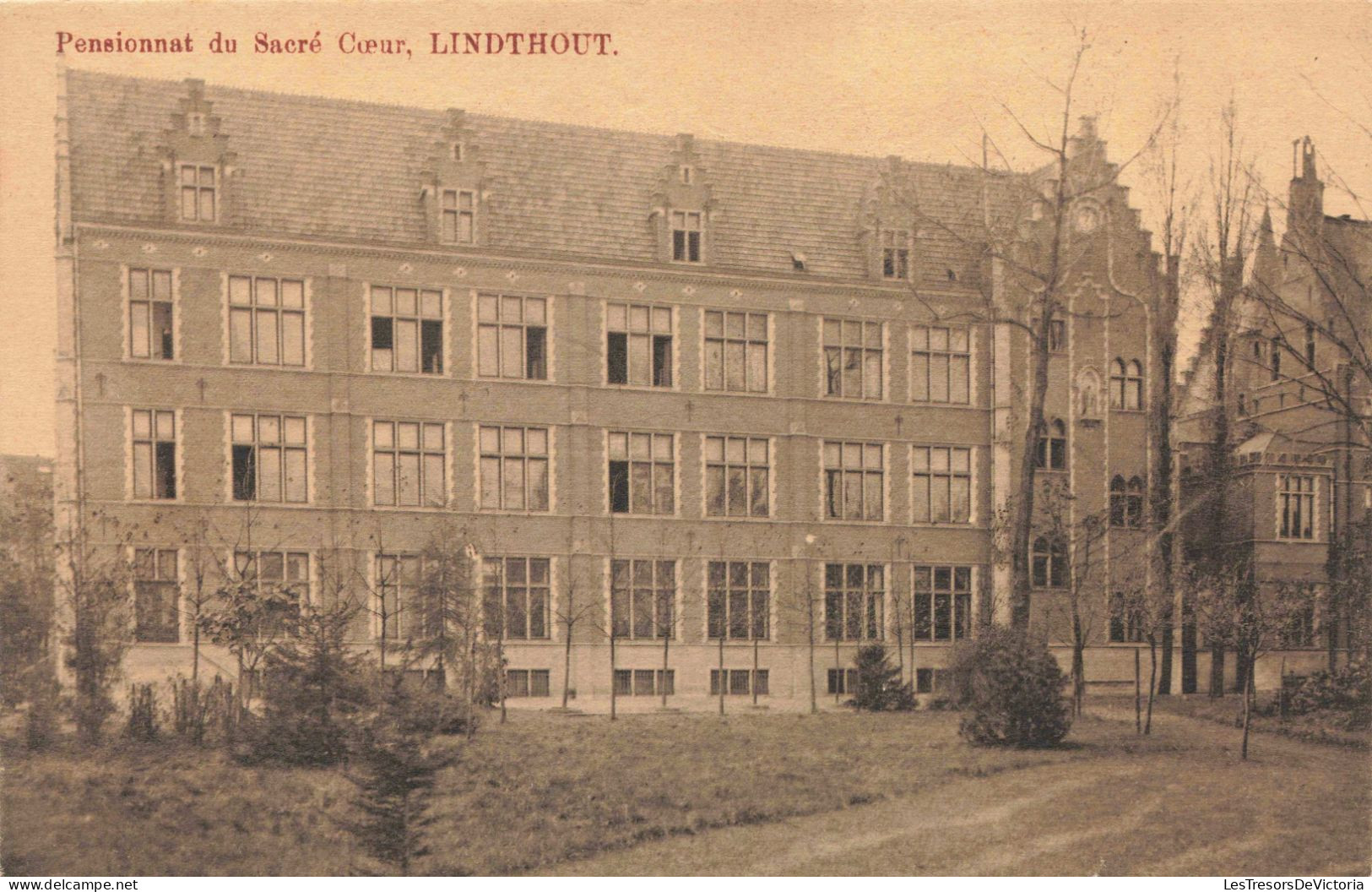 BELGIQUE - Pensionnat Du Sacré Cœur Lindthout   - Carte Postale Ancienne - Enseignement, Ecoles Et Universités