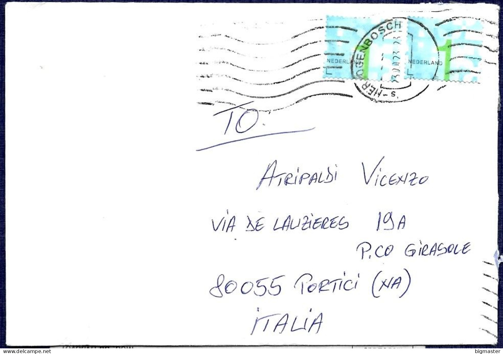 Olanda Posta Mail To Italy Business Stamps 2014 - Cartas