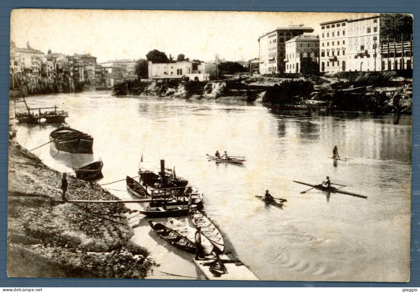 °°° Cartolina - Roma N. 2792 Il Tevere Con Imbarcazioni Di Canottieri Nuova °°° - Fiume Tevere