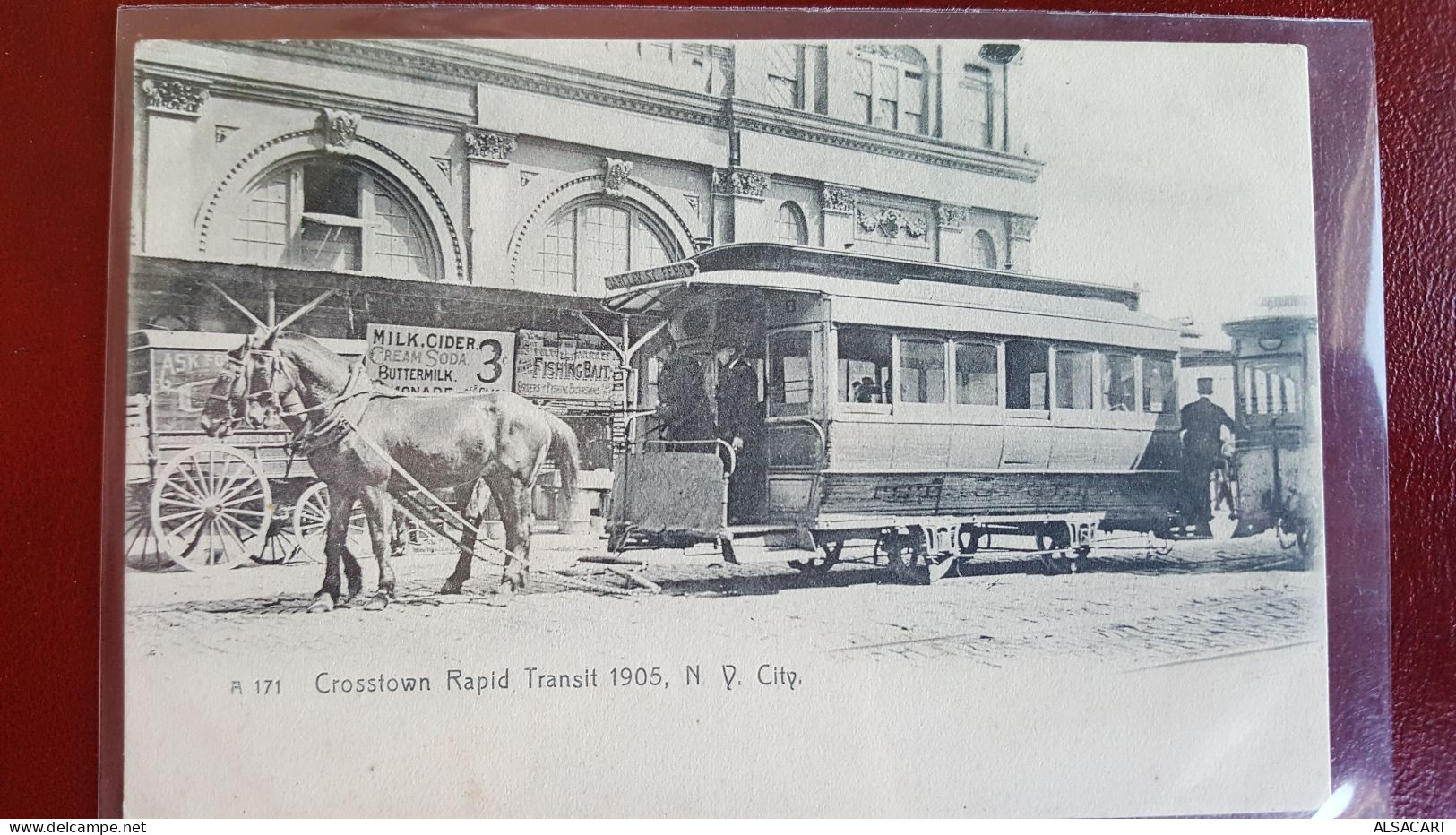 Crosstown Rapid Transit 1905 New York City , Tramway à Cheval , Rare - Sonstige & Ohne Zuordnung