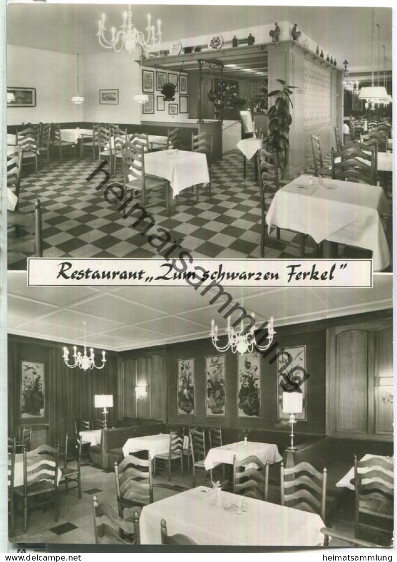 Berlin - Restaurant Zum Schwarzen Ferkel - Inhaber G. Marti - Nollendorfplatz 2-4 - Verlag Max O'Brien Berlin - Schöneberg