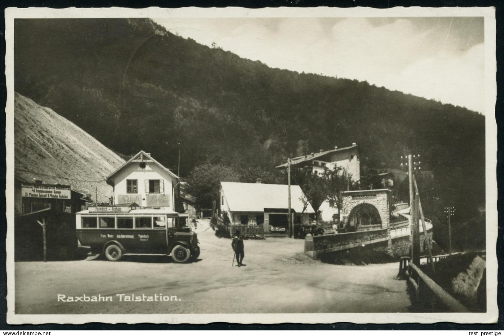 REICHENAU/ (NIEDERDONAU)/ Luftkurort/ Am Fuße/ Der Rax 1940 (12.7.) HWSt = Pylon Der Rax-Seilbahn (kl. Frankarur-Mäng.)  - Unclassified