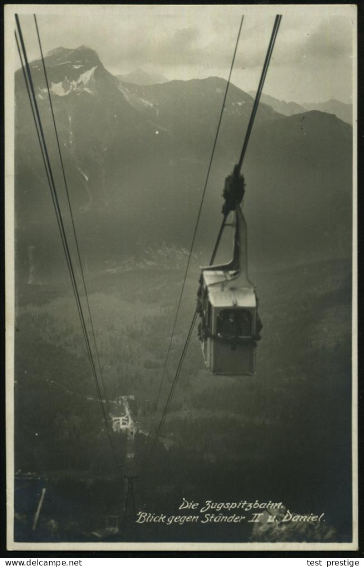 ÖSTERREICH 1928 (22.VIII.) 1K-Segment: ZUGSPITZBAHN/b = Hauspostamt Seilbahn-Station , 2x Klar Gest. Passende S/w.-Foto- - Non Classés