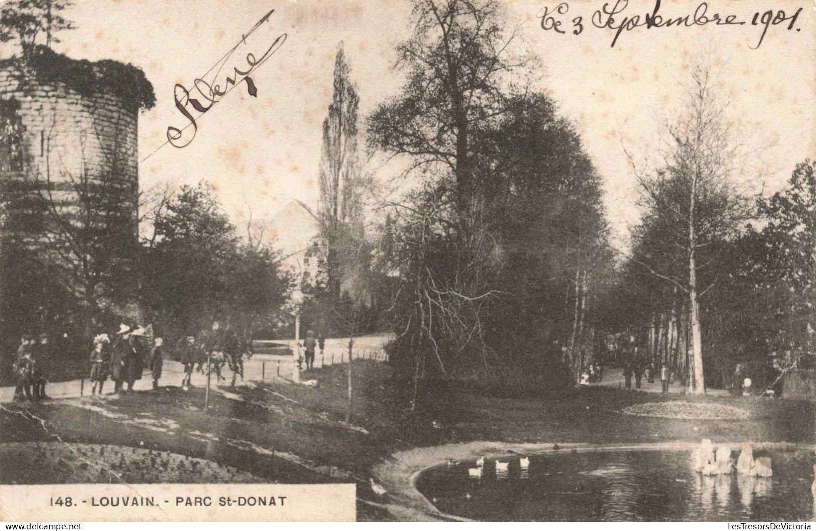 BELGIQUE - Louvain  - Parc Saint Donat - Animé - Carte Postale Ancienne - Leuven