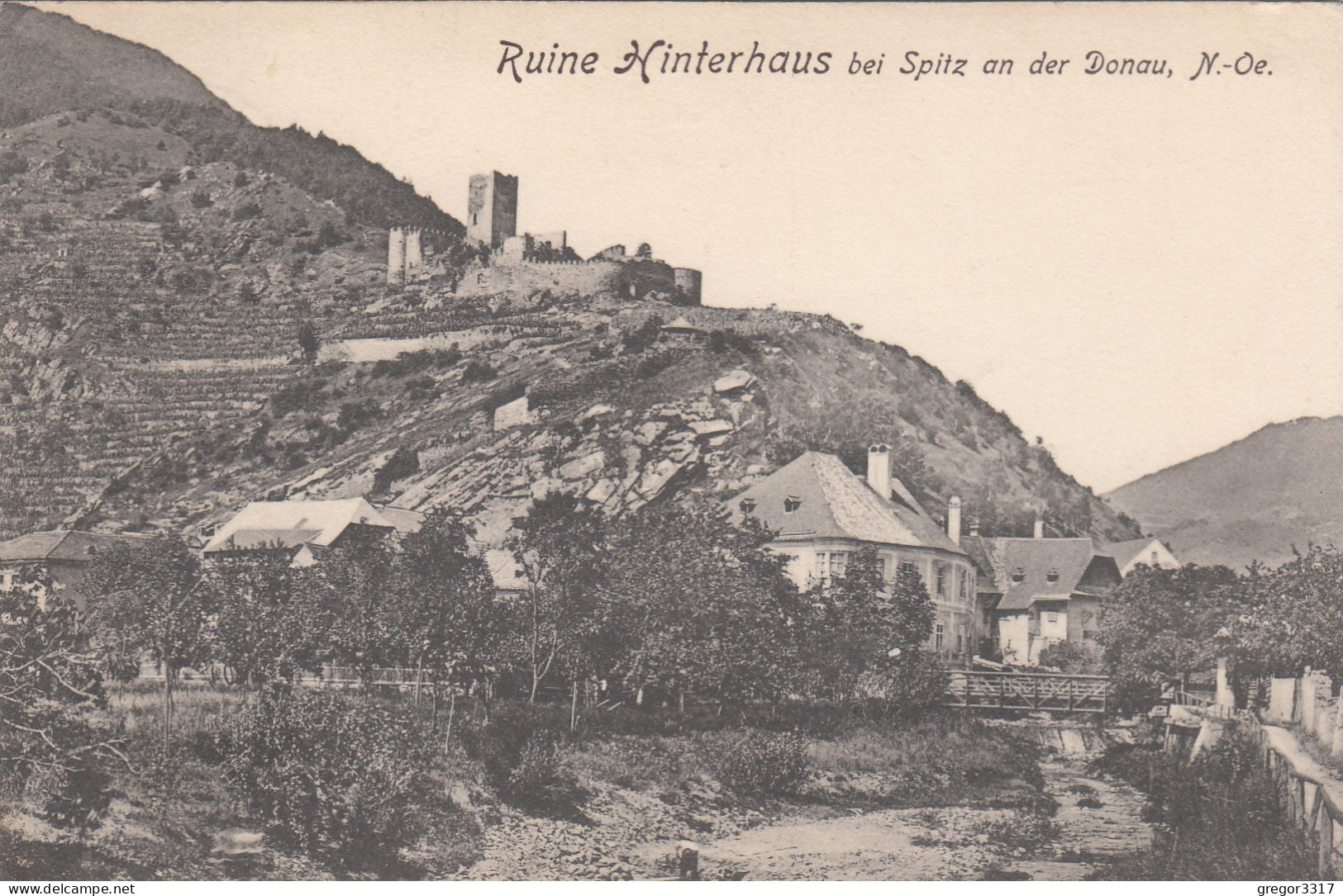 D4574) Ruine HINTERHAUS Bei SPITZ An Der DONAU - Alt !! 1907 - Wachau