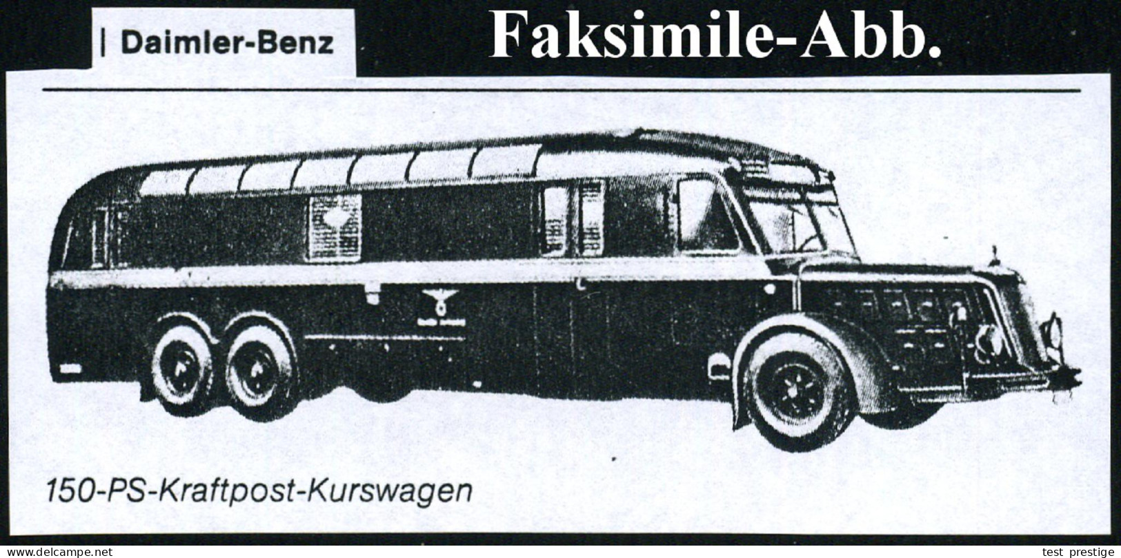 BERLIN-LEIPZIG/ VERSUCHSFAHRT 2/ KRAFTKURSPOST 1936 (11.5.) OvalSt Der Eröffnungsfahrt Der 2. Versuchs-Phase Klar Auf Be - Voitures