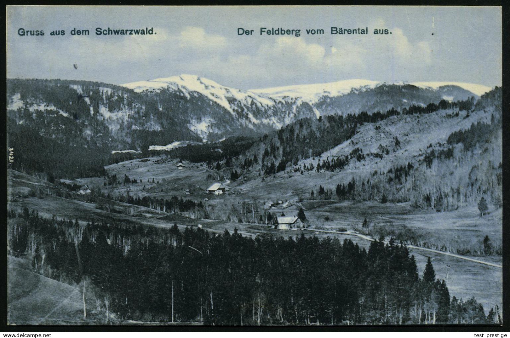 FELDBERG/ (SCHWARZWALD)/ ** 1905 (20.5.) 1K-Segment = Hotelpostamt + Roter Abs.-Ra.4: Hotel Feldberger Hof/Feldberg 1500 - Autres