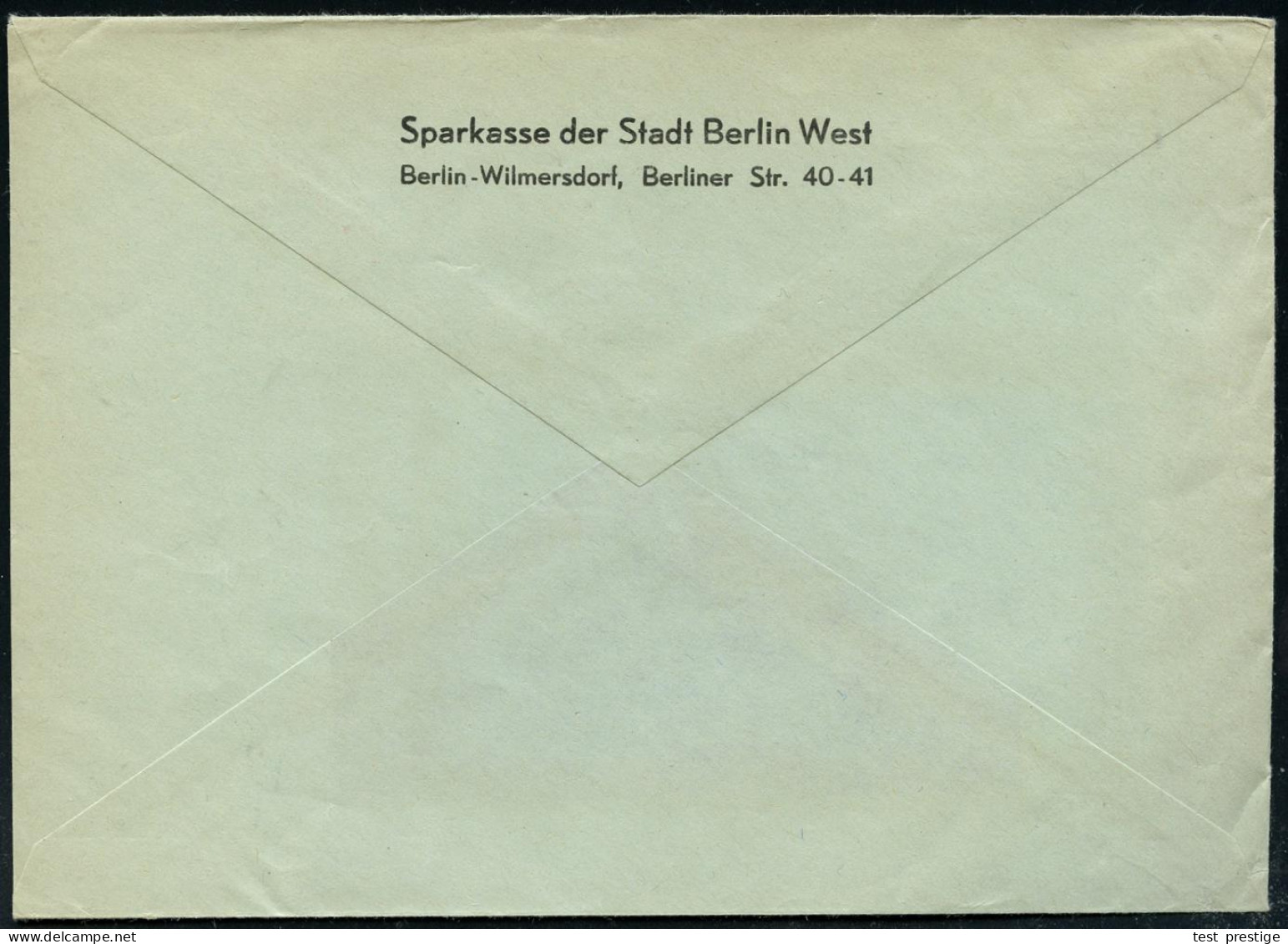 (1) BERLIN-WILMERSDORF 1/ WELTSPARTAG/ 30.Okt.1961/ ..SPARKASSE/ DER STADT BERLIN WEST 1961 (19.10.) Seltener AFS (Logo) - Otros & Sin Clasificación